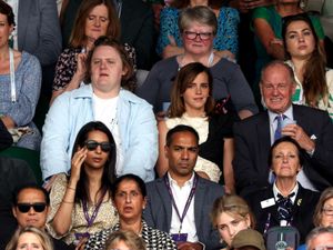 Supporting image for story: Lewis Capaldi and Emma Watson were among stars at Wimbledon women’s final