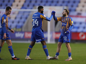 Supporting image for story: Analysis: Steve Cotterill joins in the post-match celebrations after Shrewsbury Town’s win