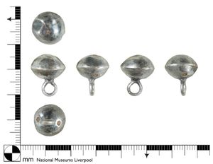 A complete silver button or dress fastener dating to the post medieval period Credit National Museums Liverpool