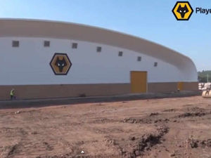 Supporting image for story: Video: Wolves' indoor dome is taking shape