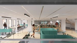 Artist’s impressions of how the new £1.9 million library at Telford College’s Wellington campus will look