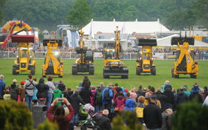 JCB Dancing Diggers at Staffordshire County Show
