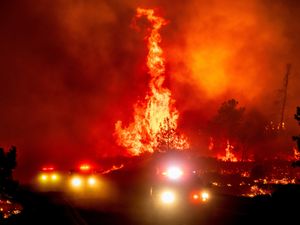 Supporting image for story: California’s largest wildfire explodes in size as fires rage across US west