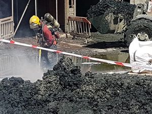 Supporting image for story: 20 firefighters deal with skip blaze at Wednesbury waste centre
