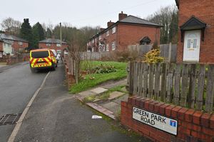 The scene of the fatal house fire 