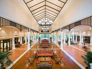 Colonial-style reception area of the Sofitel Krabi Phokeethra