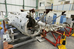 The fuselage of the aircraft