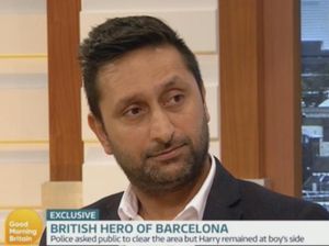 Supporting image for story: 'It will stay with me until my dying day': Barcelona terror attack hero brings TV host to tears
