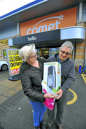 Pat and Tony Smith of Willenhall with a Soda Stream