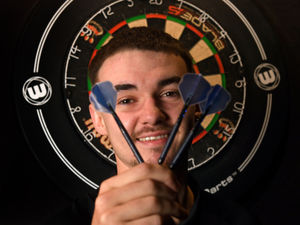 Supporting image for story: Stafford's Tyler Mantle taking flight and arrowing up the darts rankings