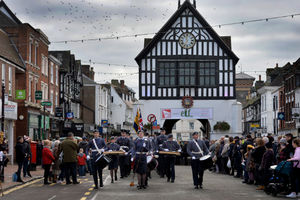 The parade through Bridgnorth town centre 