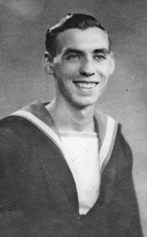 Jack Hill pictured after joining the Navy in 1943