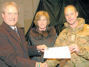 Supporting image for story: MP Owen Paterson's trek brings a boost to Tern Hill battalion
