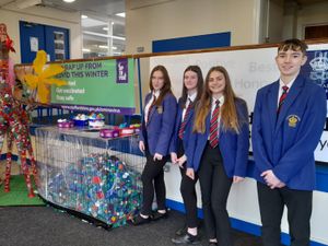Supporting image for story: School collects more than 25,000 plastic bottle tops for recycling project