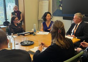 Mp Leigh Ingham, Seated Left, At The Parliamentary Session. Image courtesy of Leigh Ingham's office