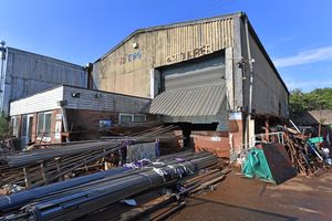 Fire at a unit on the Webnor Industrial Estate, off the Ettingshall road, Wolverhampton