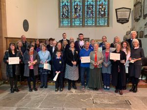 Supporting image for story: Civic recognition for Bishop's Castle's Covid Volunteers after mayor's service