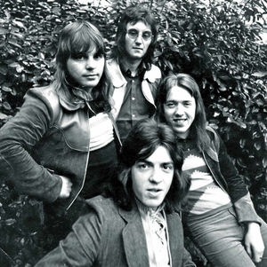 A 1970s publicity shot with left: Gerry Ward, Mick Skinner, Alan Millington, front, and Alan Phillips