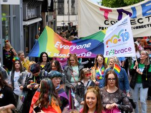 Supporting image for story: 27 spectacular pictures of Wolverhampton Pride 2025 as thousands enjoy all the fun in the sun - and rain