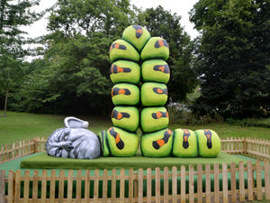Supporting image for story: Mystery of Telford park's enormous caterpillar revealed
