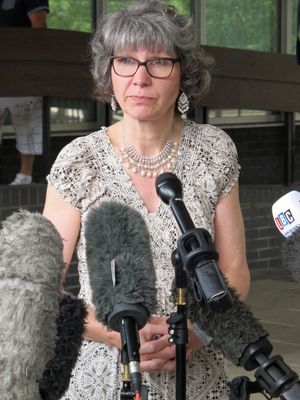 Fiona Parry after her daughter's inquest. Photo: Richard Vernalls/PA Wire