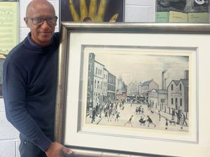 Supporting image for story: Lost Midlands artwork by LS Lowry sells for £1,700 at Staffordshire auction