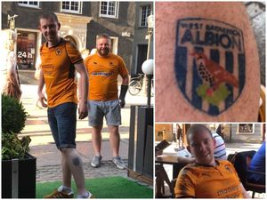 Supporting image for story: Wolves fan reveals stag do story of his Albion tattoo in online hit - WATCH