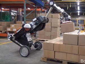 Supporting image for story: Boston Dynamics shows off its nimble warehouse robot