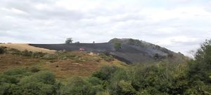 The scorched hillside left from the Pulverbatch incident. Picture: Amber Watch Wellington