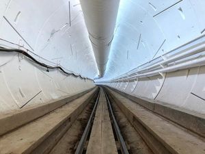 Supporting image for story: The Boring Company’s first tunnel is almost finished