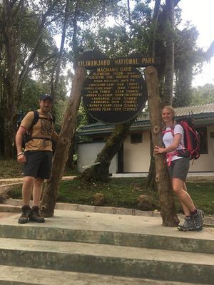 Kate and Stu at base camp