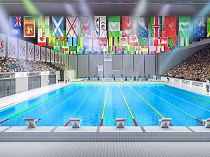 Supporting image for story: Race against time to build Commonwealth Games aquatics centre