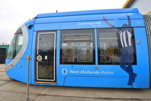 The Cyrille Regis tram was unveiled in January