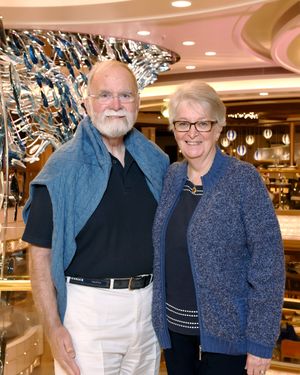 John Holmes with Hazel Holmes. 