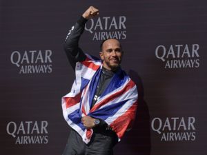 Supporting image for story: Sir Brian May among stars watching as Lewis Hamilton wins British Grand Prix