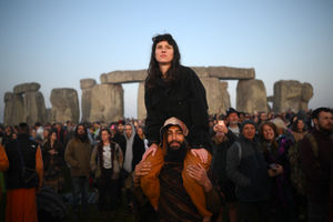 Summer Solstice is celebrated at Stonehenge.