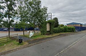 The site of a proposed food van on land near Halesfield 9, Telford.