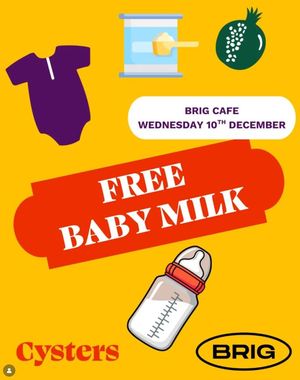 Free baby milk available on December 10