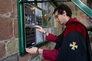 Notices were posted following the election of the Bishop