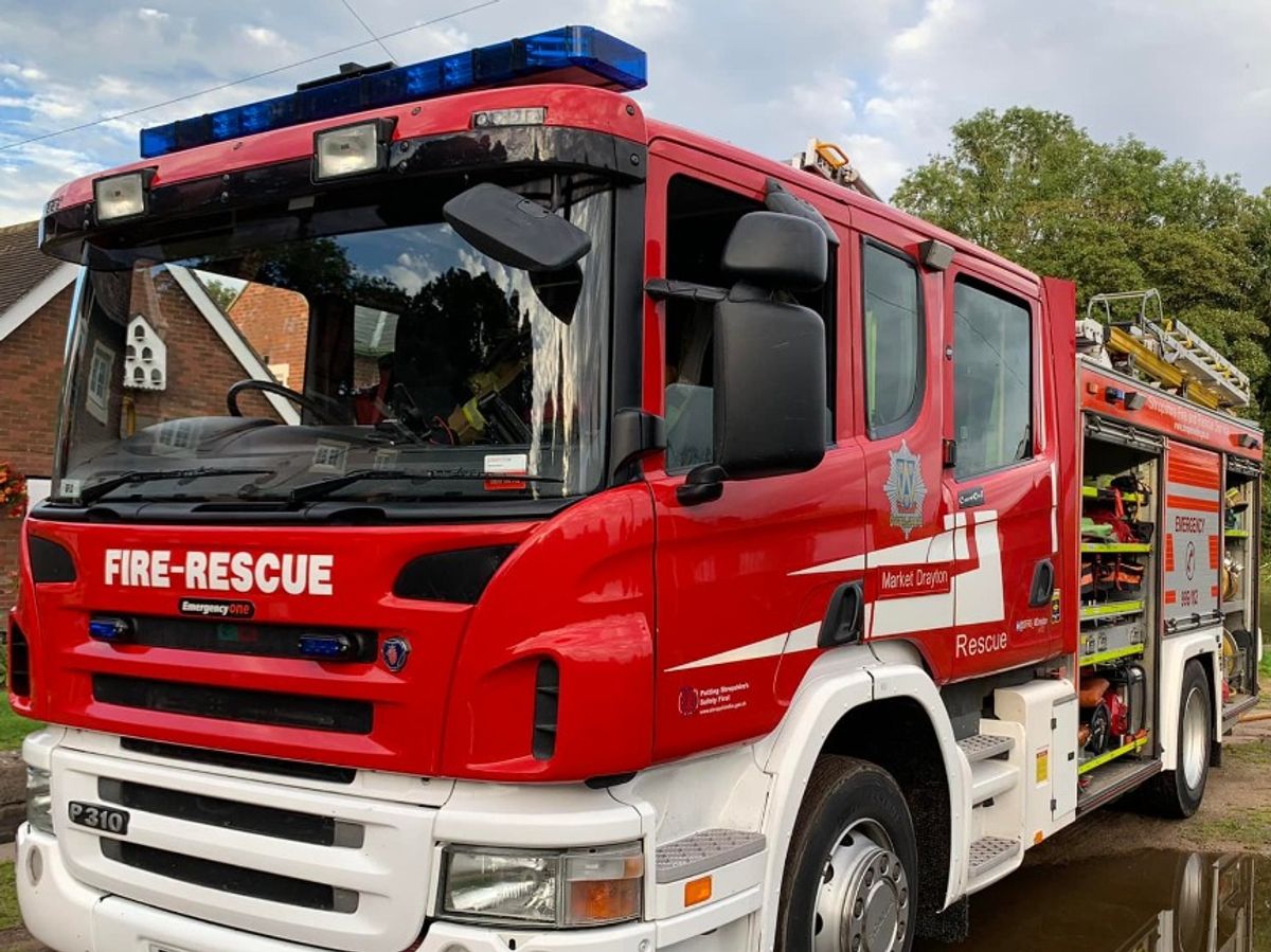Firefighters rush to kitchen blaze at Telford property