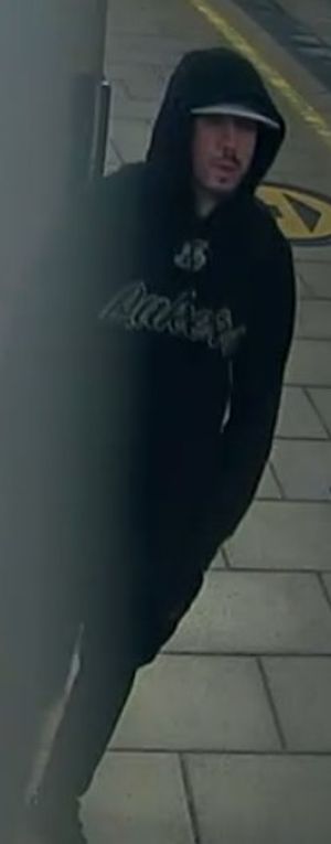 British Transport Police have released this image in connection with the theft of an e-bike at Stafford station. Photo: British Transport Police