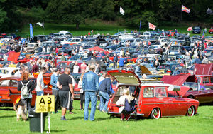 Hundreds of cars on show at The Classic and Retro Show at Himley Hall.