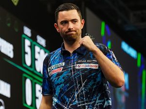 Supporting image for story: Luke Humphries hits nine-darter to beat Michael Smith at Grand Slam of Darts
