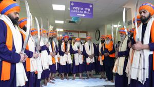 There were ceremonial swords and other items of clothing on display