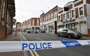 New Street, Dudley, was cordoned off by police on Friday morning after a stabbing