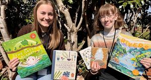 Hanna and Grace from Perton Library