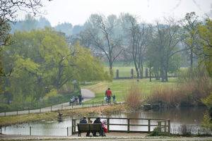 People enjoying this summer’s sunny weather at Dartmouth Park in West Bromwich