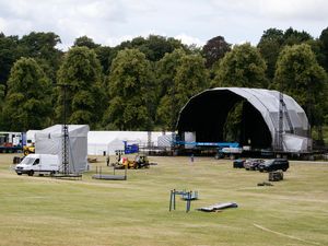 Supporting image for story: Stage is set as Shrewsbury prepares for a weekend of music legends