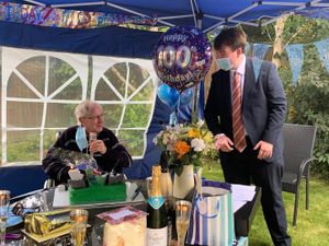 Supporting image for story: 'Popsi' celebrates 100th birthday in style