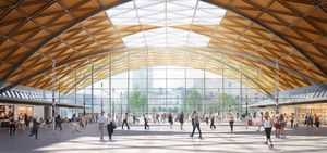 The atrium of Curzon Street station will allow nature light inside